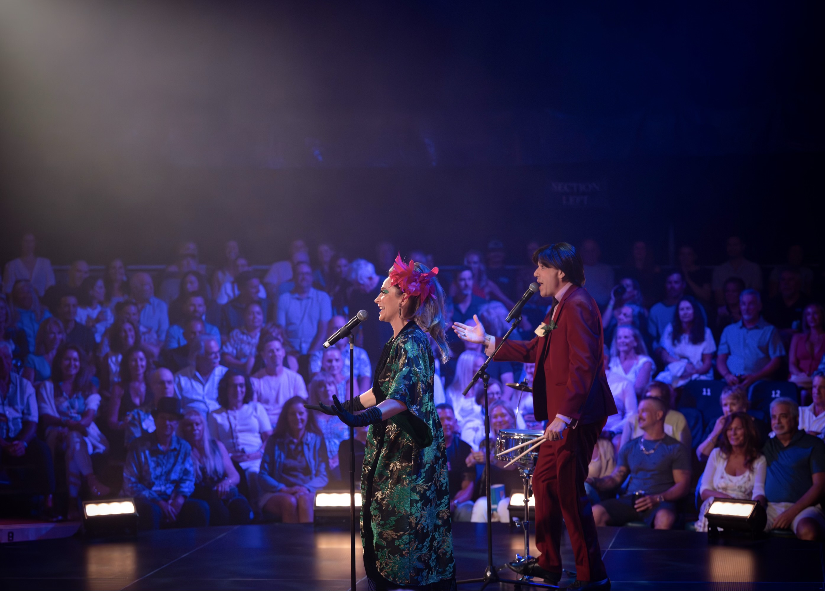 Marc and Svetlana warming up the audience
